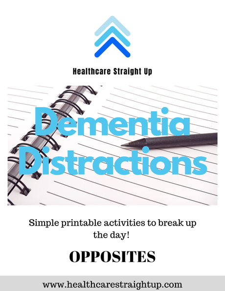 Cover of the Opposites activity sheet
